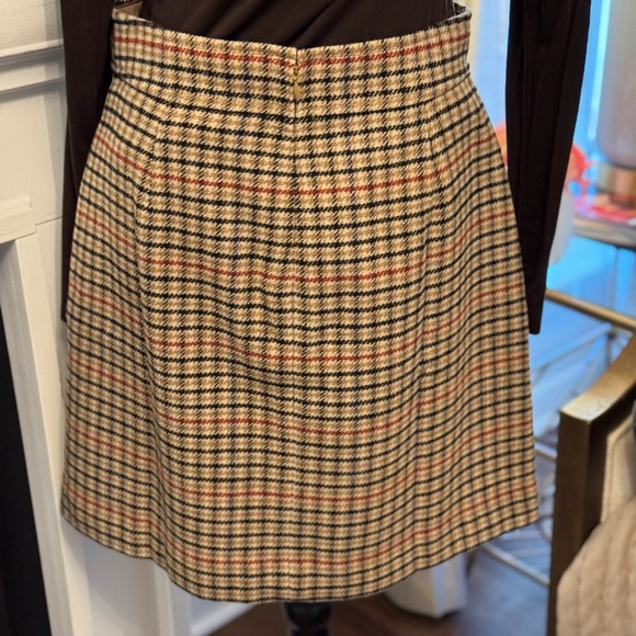 🤎🧡 NWT J. CREW PLAID WOOL SKIRT! - Picture 8 of 10